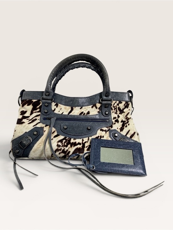 Balenciaga Handbags - Balenciaga Pony Hair First Bag Moto Y2K City Style